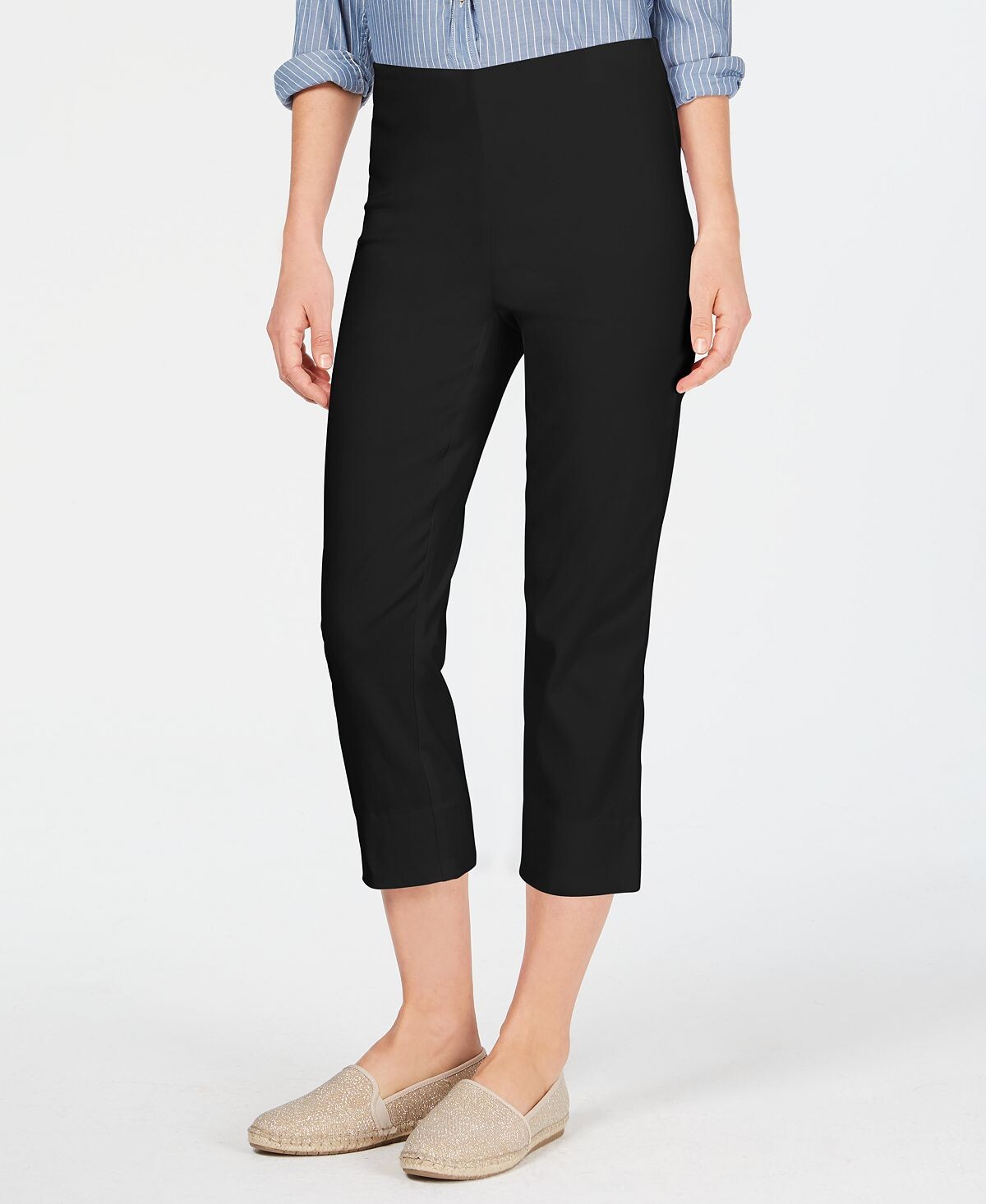 

Брюки-капри petite pull-on, созданные для macy's Charter Club, мульти