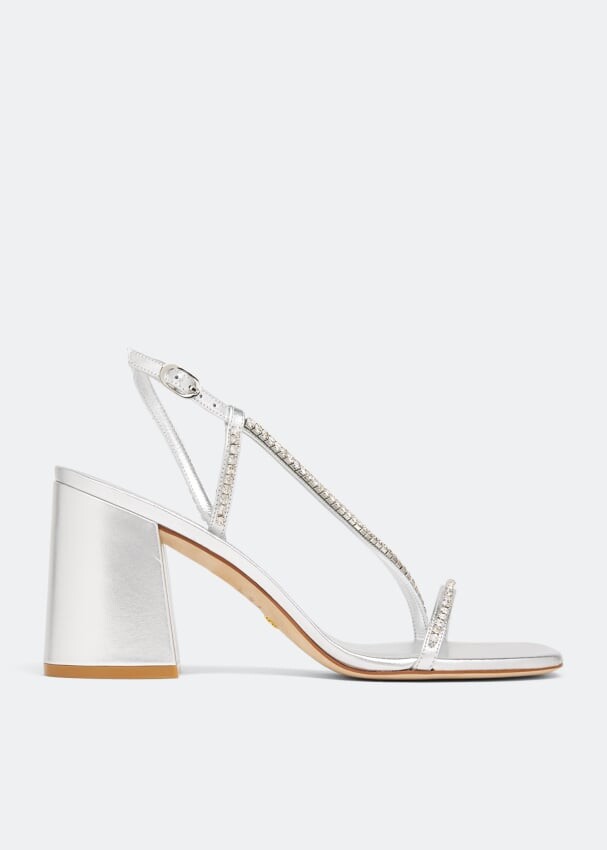 

Сандалии STUART WEITZMAN Soiree 85 sandals, серебряный