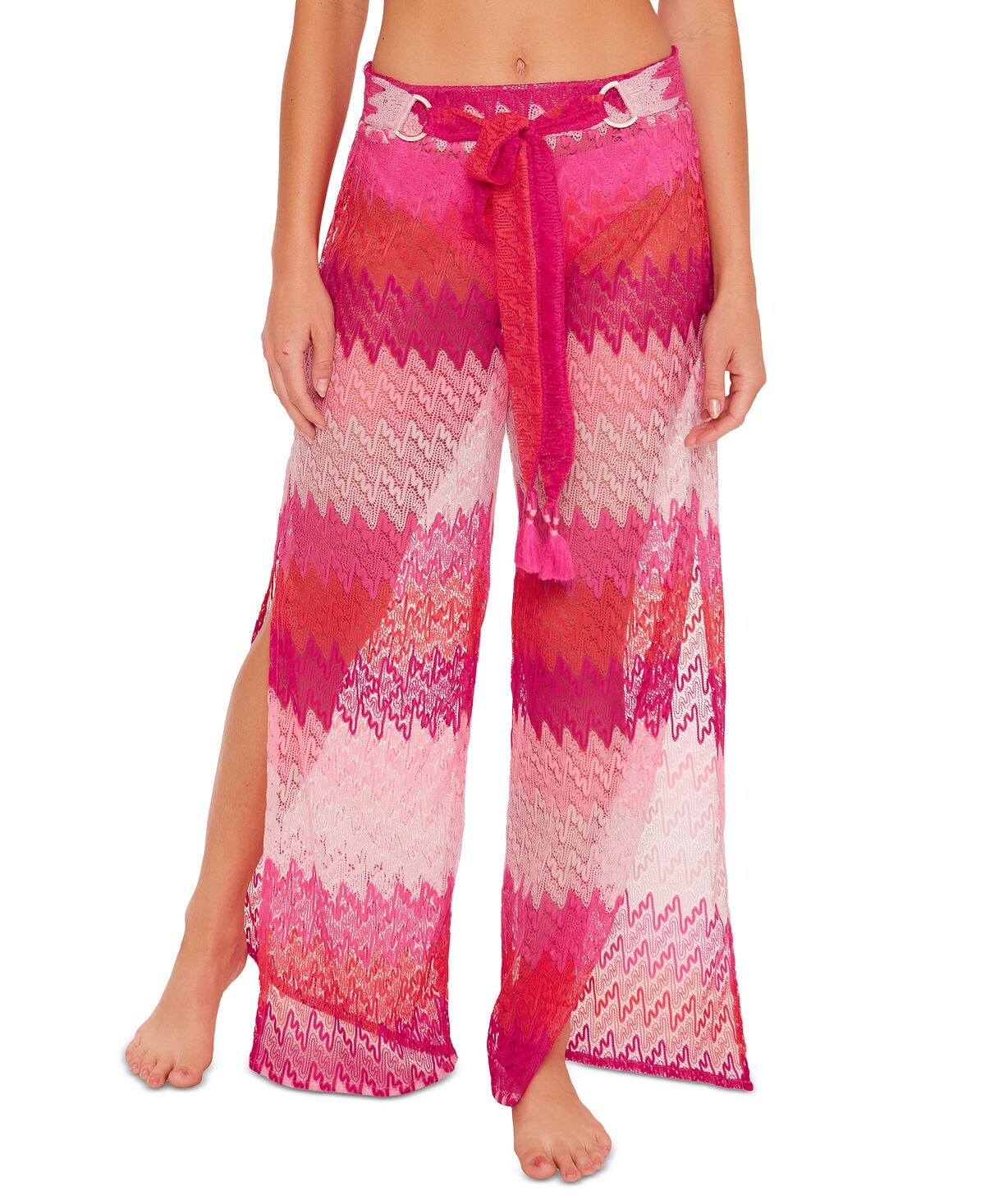 

Женские накидки с принтом cascade crochet и разделенными штанинами, созданные для macy's Trina Turk, розовый