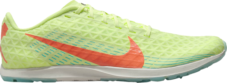 Бутсы Nike Zoom Rival Waffle 5 'Barely Volt Hyper Orange', зеленый - фото