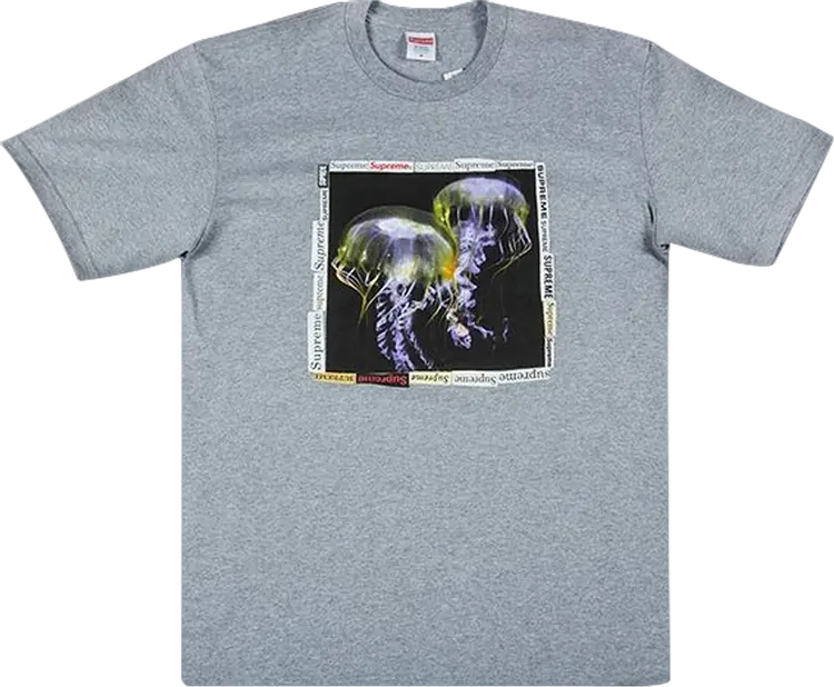 Supreme Jellyfish T Shirt Grey