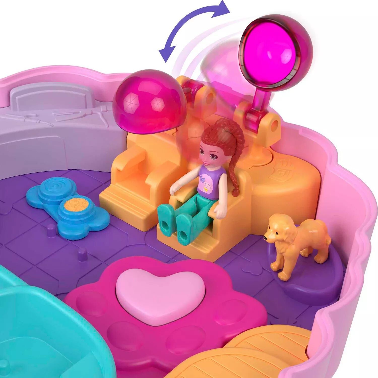 

Компактный игровой набор Polly Pocket для жениха и гламурного пуделя Polly Pocket