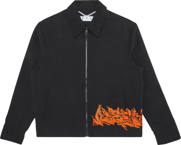 Куртка Off-White Neen Harrington Jacket 'Black', черный - фото