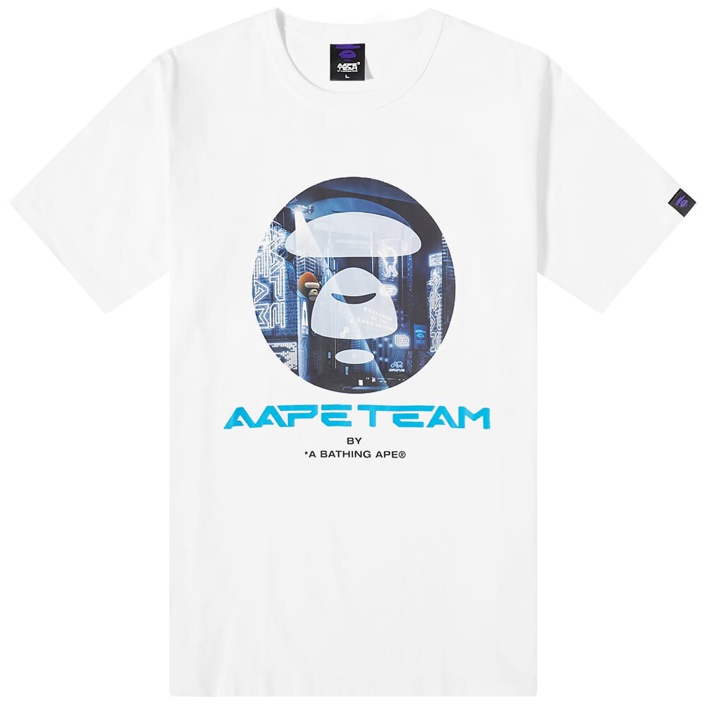 

Футболка AAPE Team Moon Head Tee