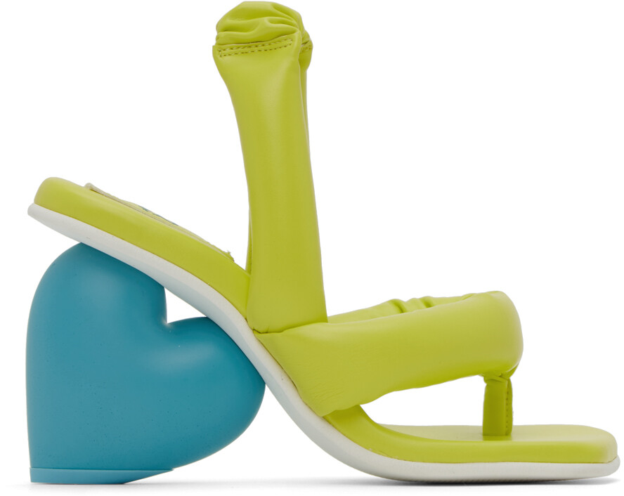 

Эксклюзивные зеленые туфли SSENSE Yume Yume Edition Love Heels Marshall Columbia