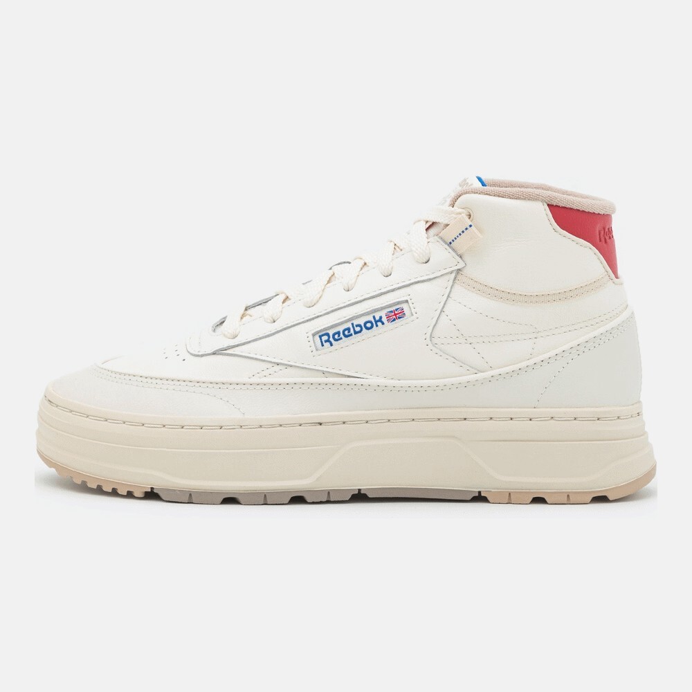 

Кроссовки Reebok Classic Club Geo Mid, chalk/flash red/vector blue