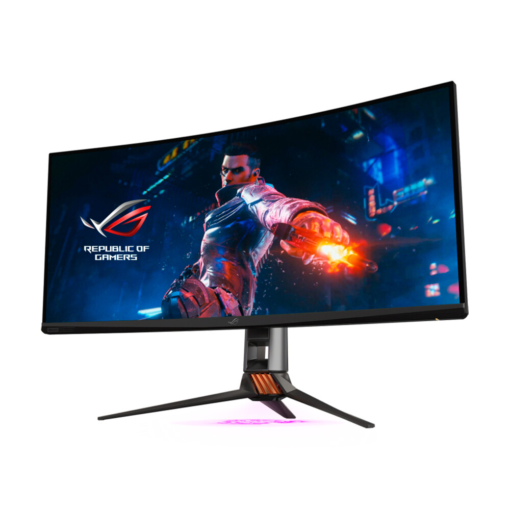 Монитор Asus ROG Swift PG35VQ, 35, 3440 x 1440, 200 Гц, VA, чёрный монитор 32 asus rog swift pg329q w