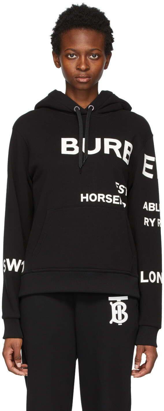 

Худи свободного кроя \Horseferry\" черного цвета" Burberry, Черный