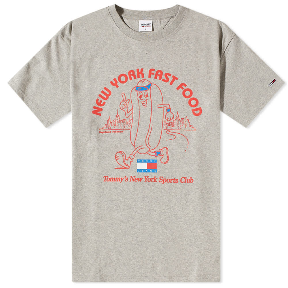 

Футболка Tommy Jeans New York Fast Food Tee, Серый