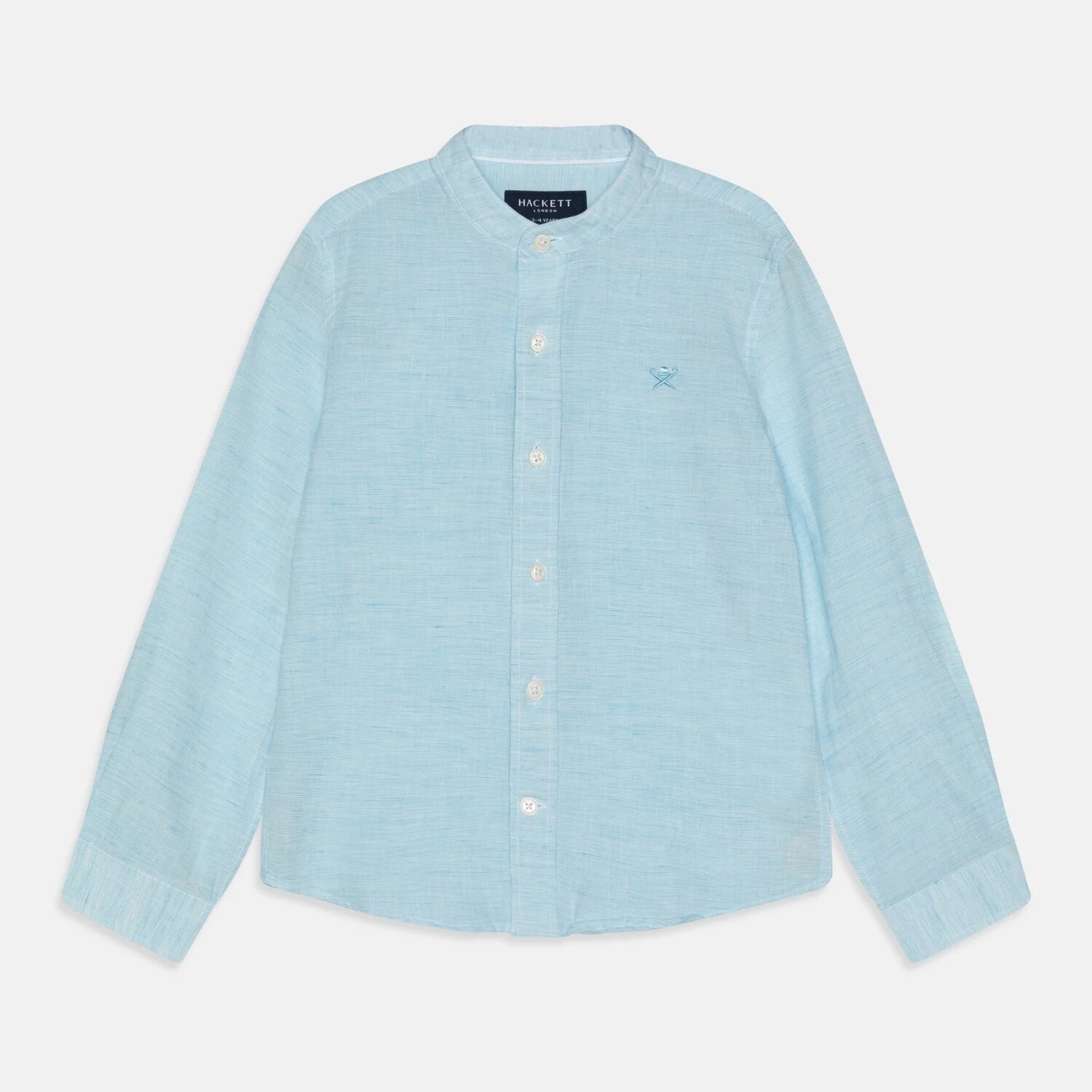 

Рубашка Hackett London Slub, голубой