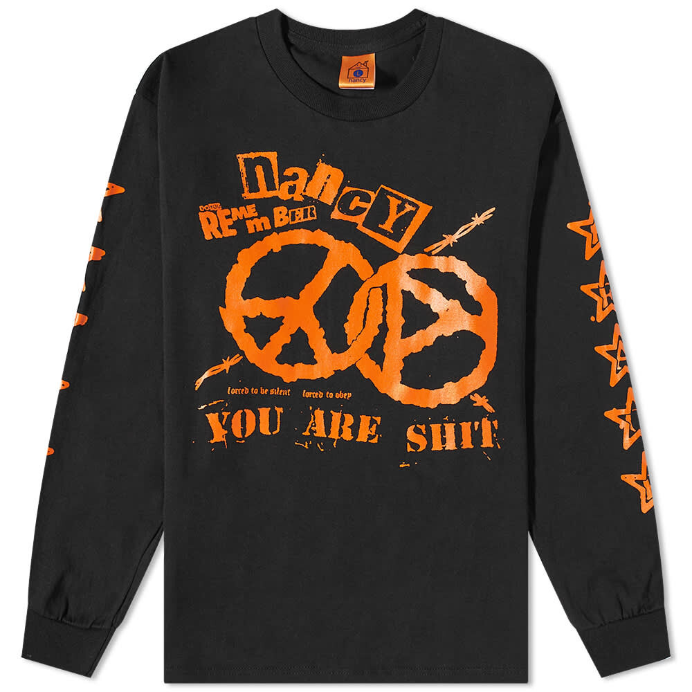 

Футболка Nancy Long Sleeve World Peace Tee, Черный