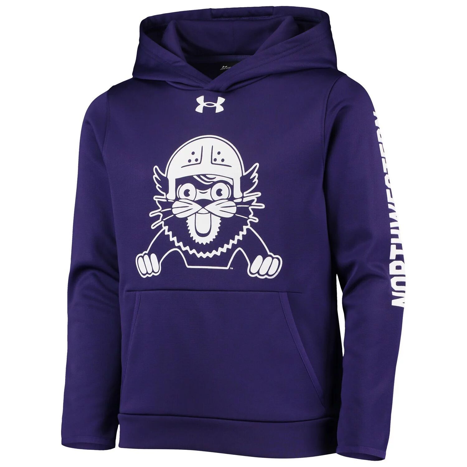 

Флисовый пуловер с капюшоном Youth Under Armour Purple Northwestern Wildcats 2-Hit Under Armour