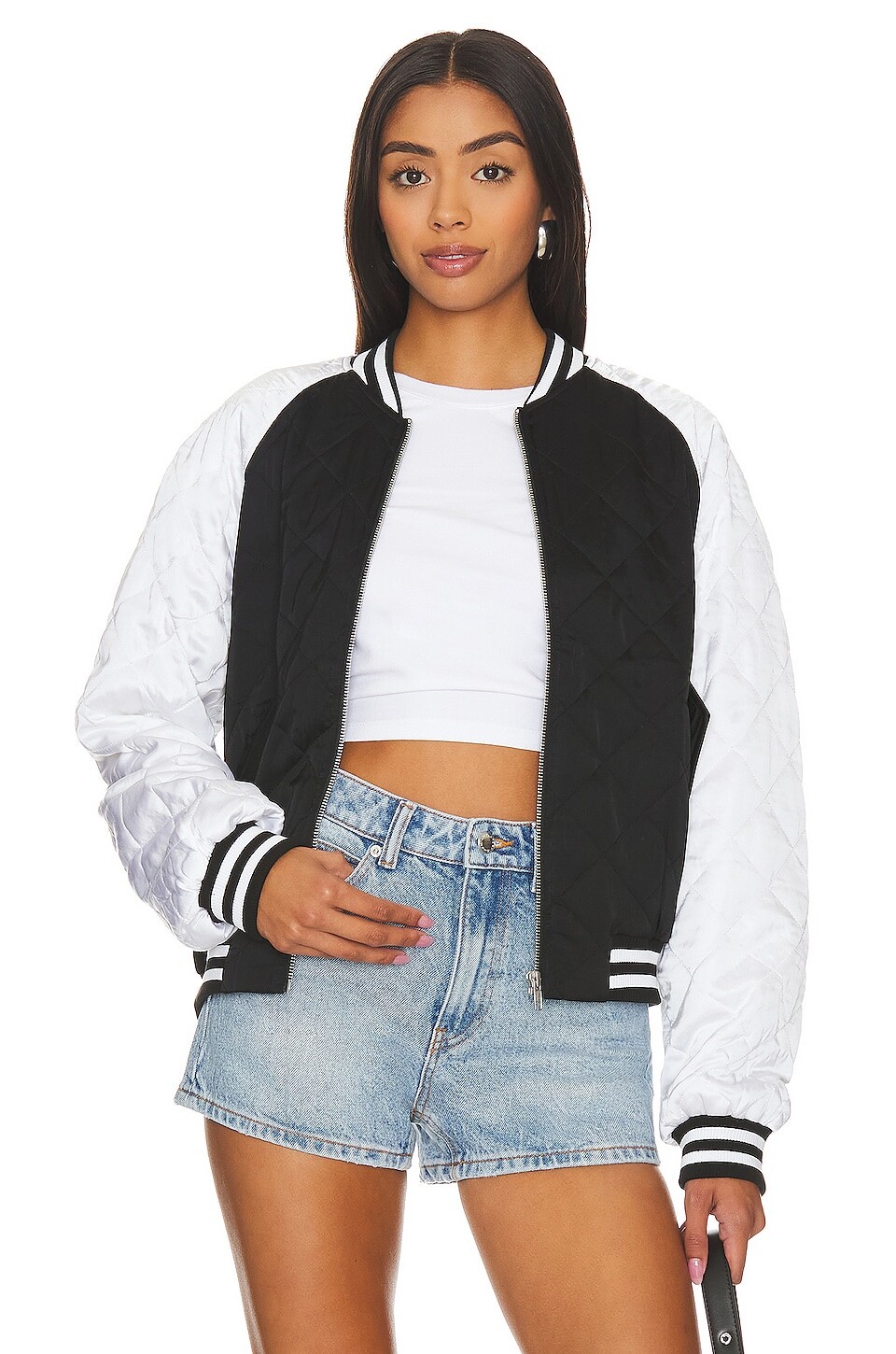 

Куртка Lovers and Friends Miri Bomber, цвет White & Black
