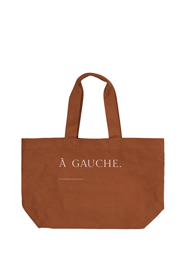 Большая коричневая женская сумка cafune A Gauche
