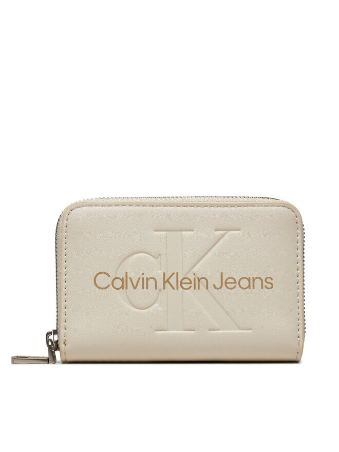 

Кошелек Zip Around Mono Calvin Klein, экрю
