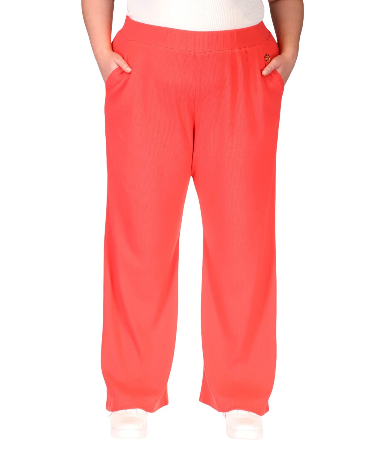 

Брюки MICHAEL Michael Kors, Plus Size Waffle Wide Leg Pants