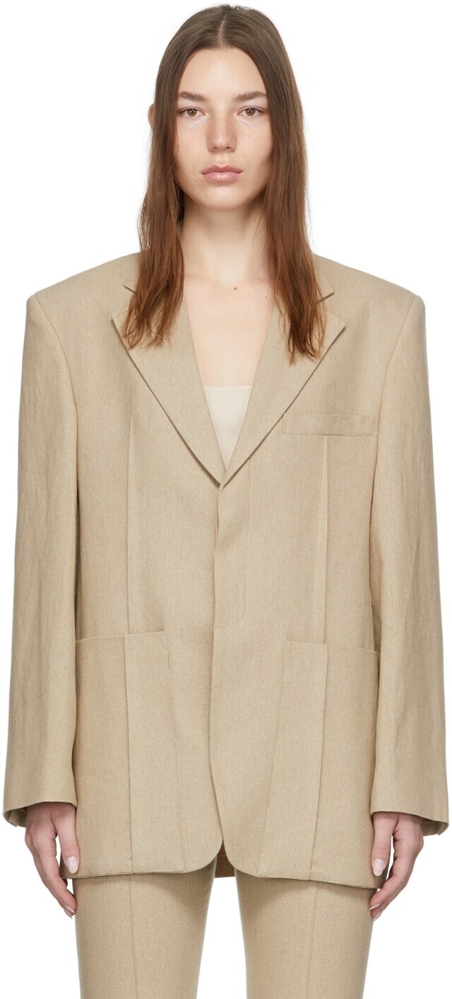 

Бежевый блейзер 'La Veste D'Homme' Jacquemus