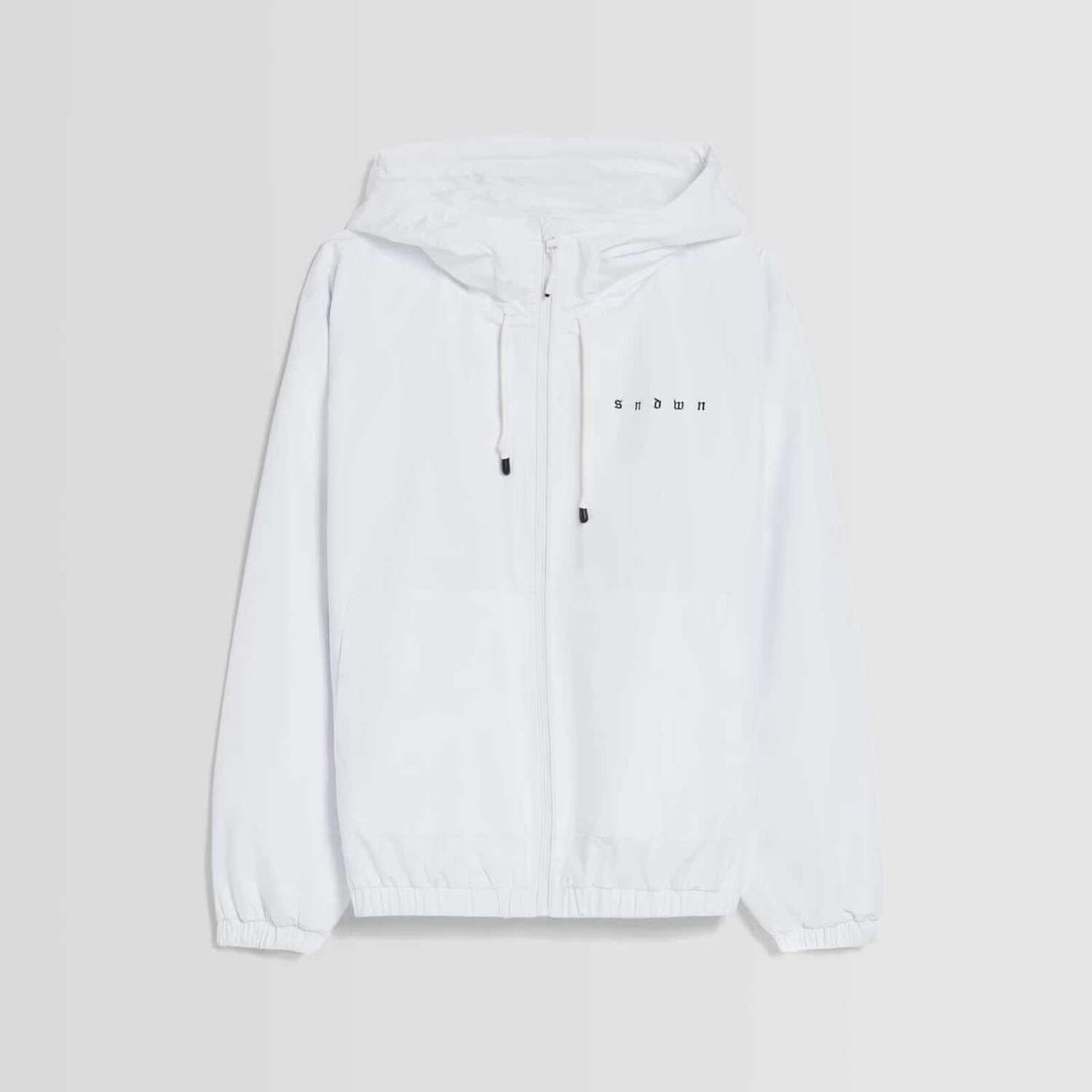 

Ветровка Bershka Lightweight Hooded, белый