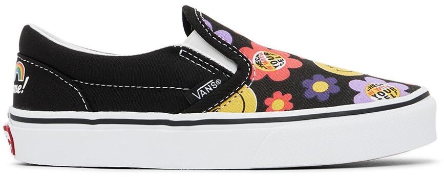 

Детские черные кроссовки Radical Happy Classic Slip-On Little Kids Vans
