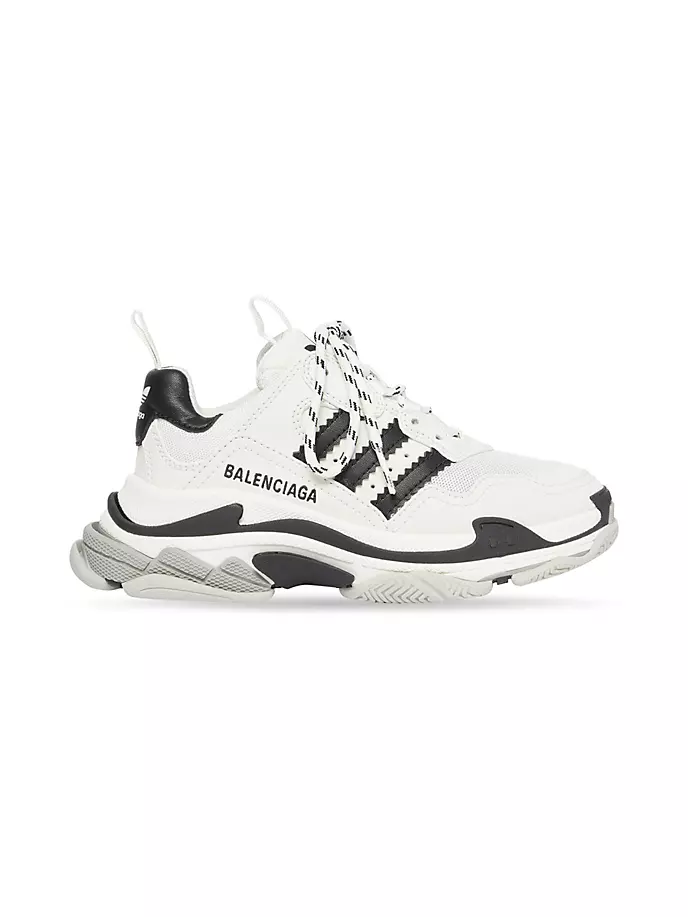 

Кроссовки Balenciaga / Adidas Triple S для маленьких детей и детей Balenciaga, черный