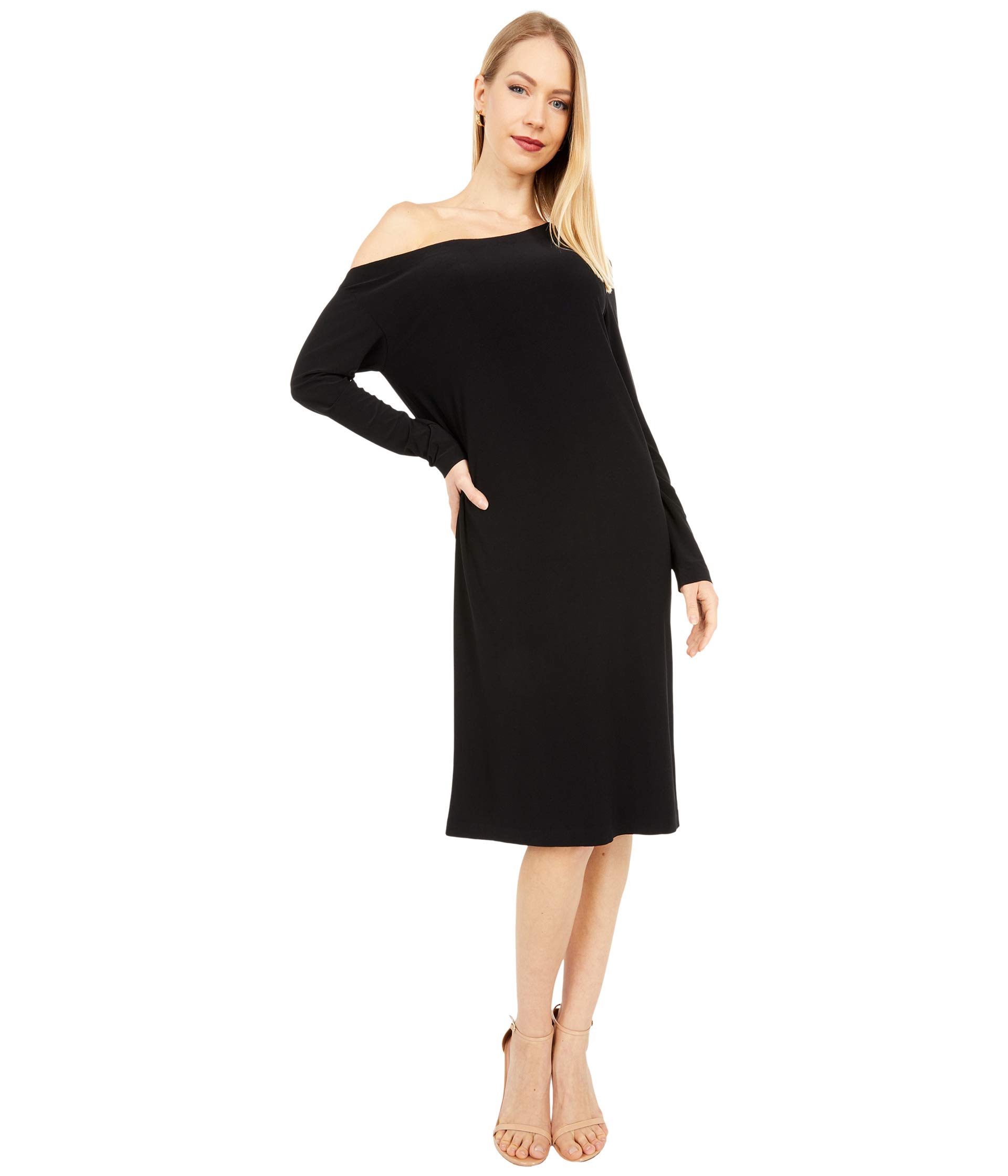 Платье Norma Kamali, Long Sleeve Drop Shoulder Dress