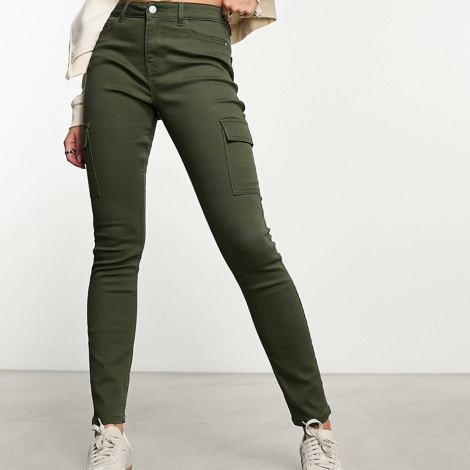 

Джинсы New Look Skinny Cargo, зеленый