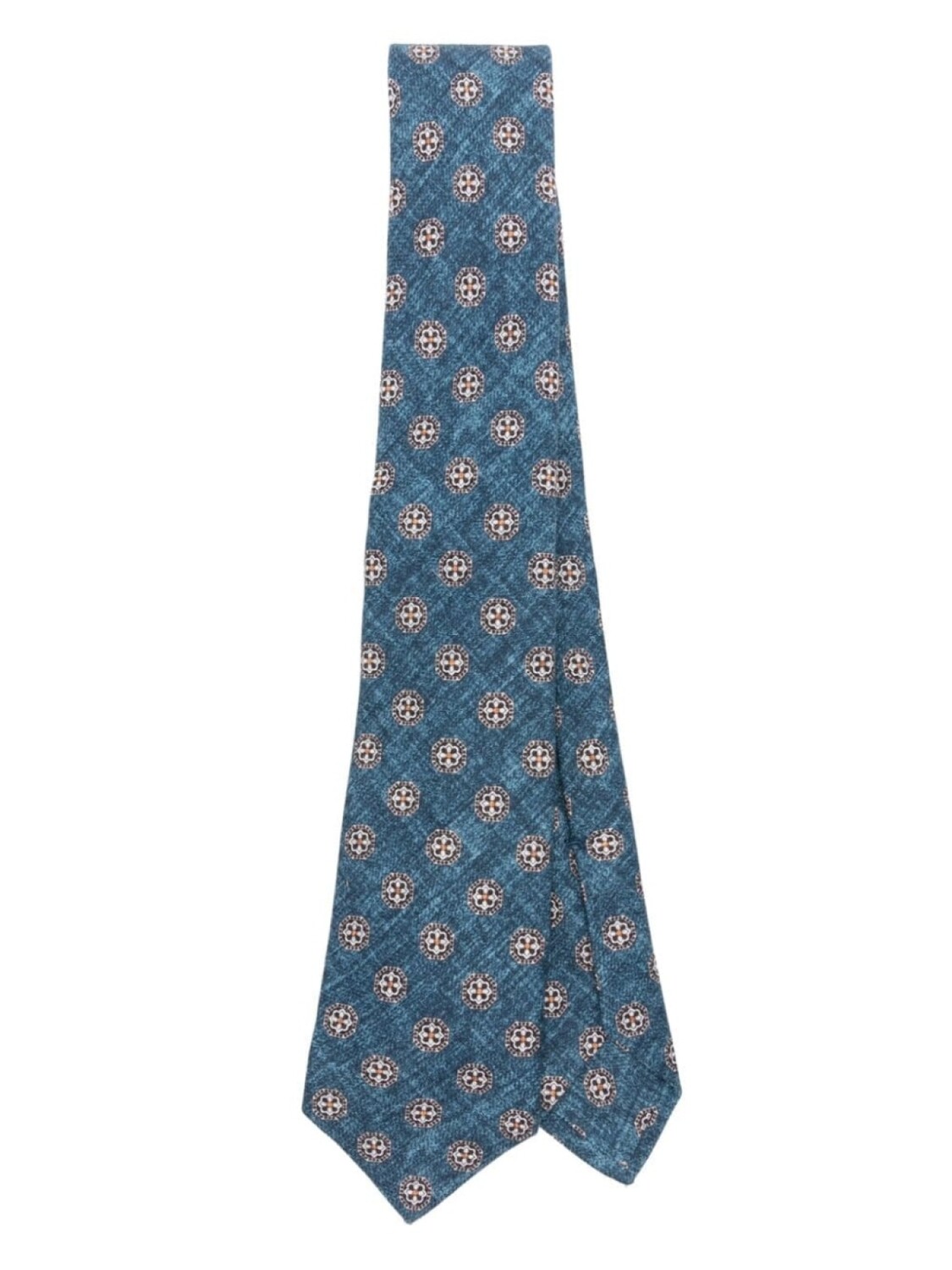 

Kiton шелковый галстук, синий