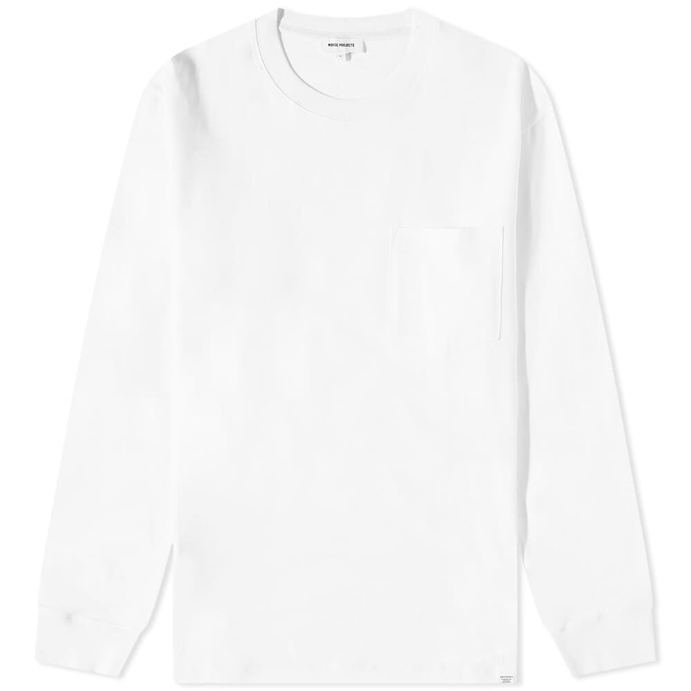 

Футболка Norse Projects Long Sleeve Johannes Standard Pocket Tee, Белый