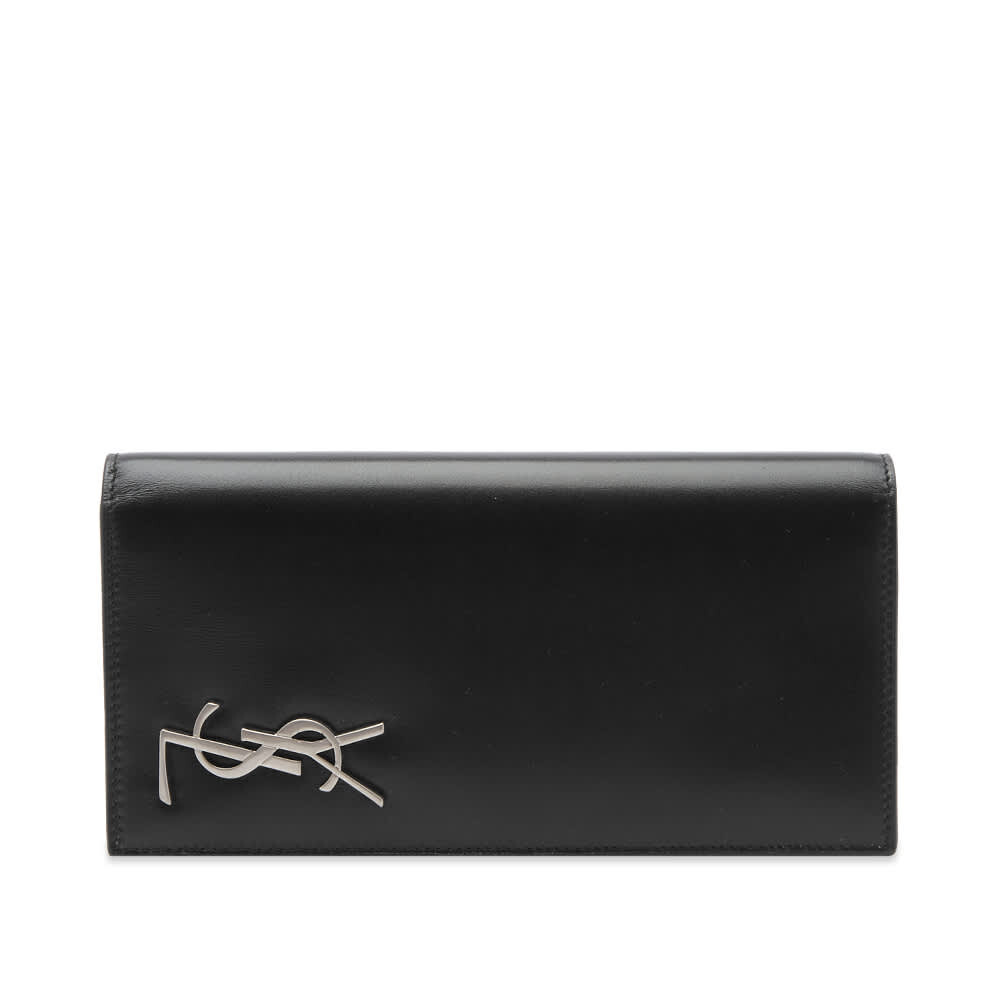 

Континентальный бумажник с металлическим логотипом YSL Saint Laurent