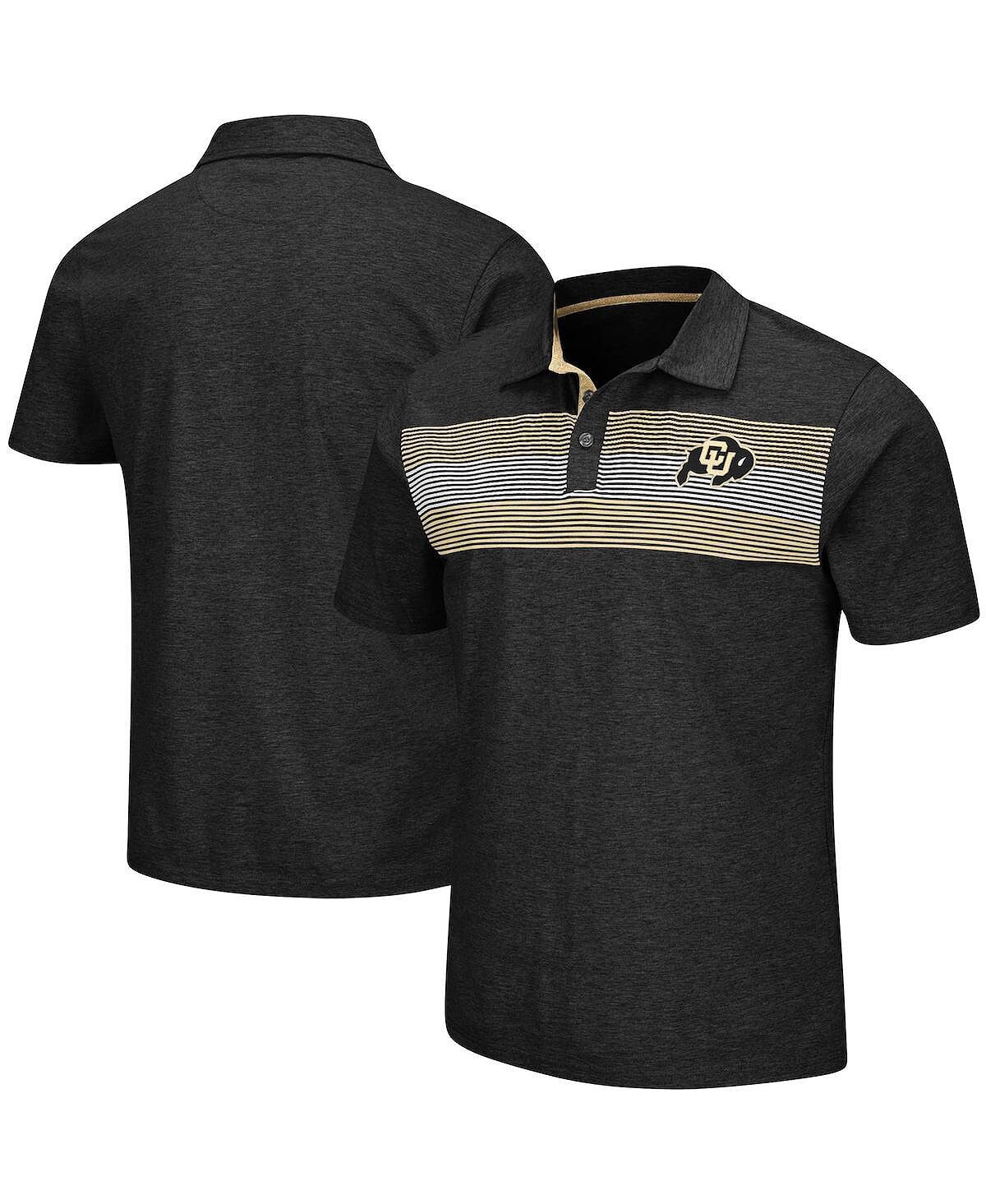 

Мужская черная рубашка поло colorado buffaloes logan Colosseum, черный
