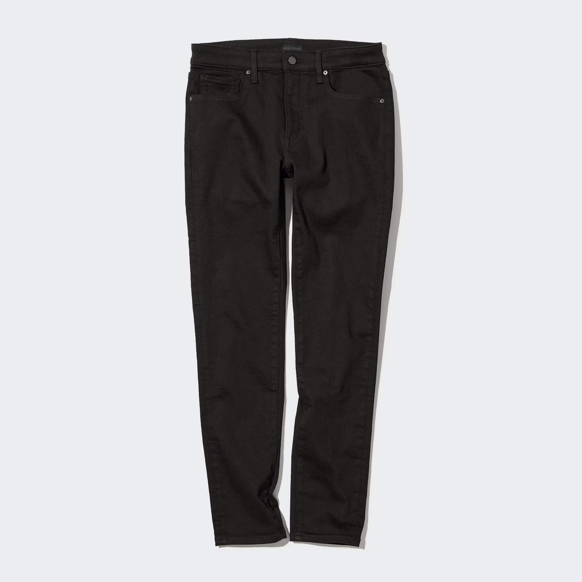 Джинсы Uniqlo Stretch Skinny Fit, черный - фото