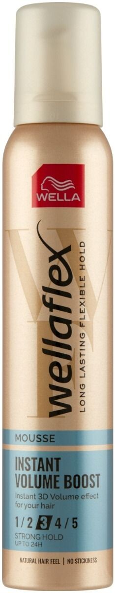 

Wellaflex Instant Volume Boost Strong Hold мусс для волос, 200 ml