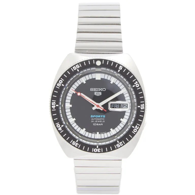 

Часы Seiko 5 Sports 55th Anniversary Limited Edition, хром, черный