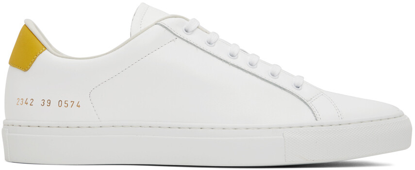 

Белые ретро кроссовки Common Projects