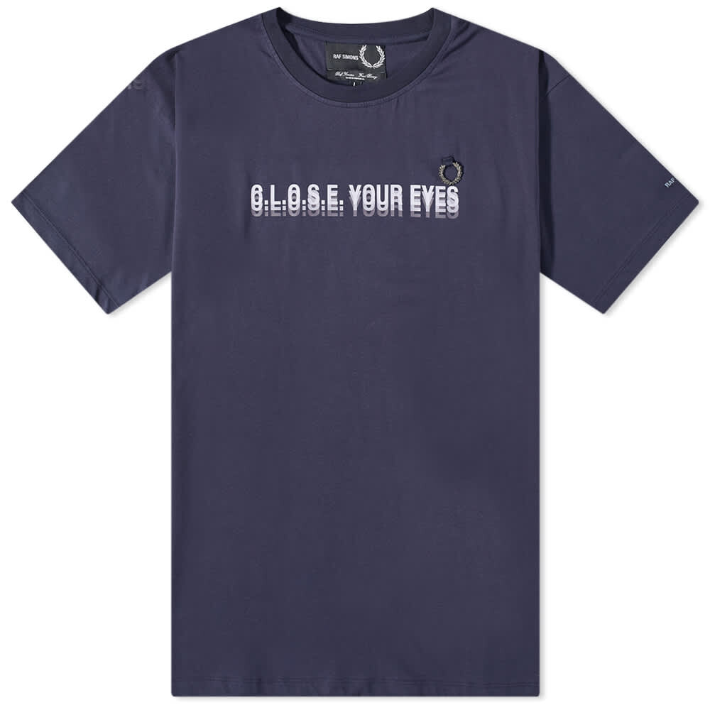 

Футболка Fred Perry x Raf Simons Printed Tee, Серый