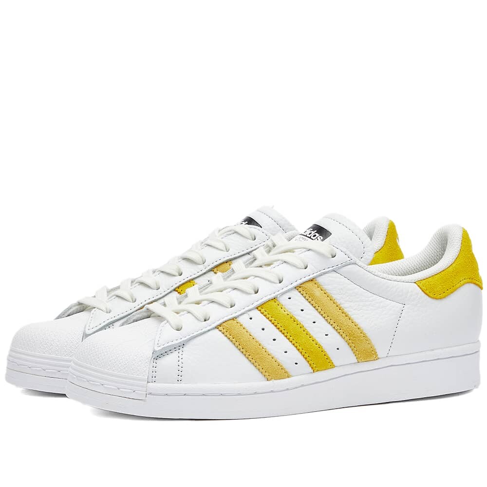 

Кроссовки Adidas Superstar W, белый/желтый