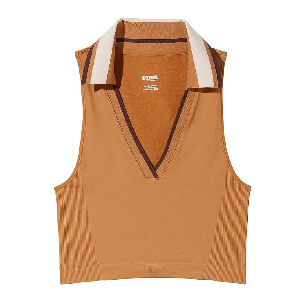 

Топ Victoria's Secret Soft Seamless Polo Tank, светло-коричневый