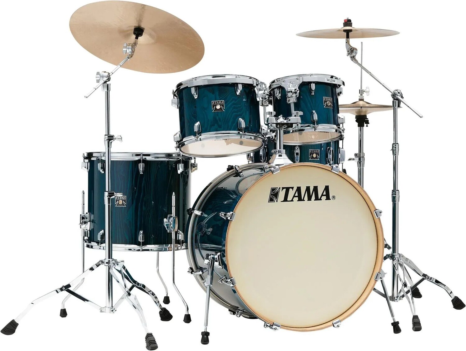

Набор из 5 предметов Tama Superstar Classic CL52KS с малым барабаном — глянцевый сапфир, кружевная кора, сосна