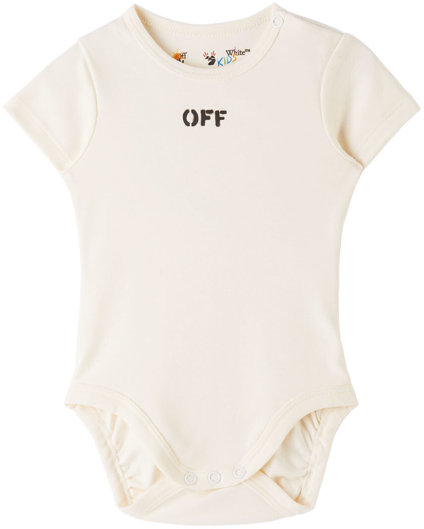

Комплект из трех разноцветных хлопковых боди для малышей Off-White