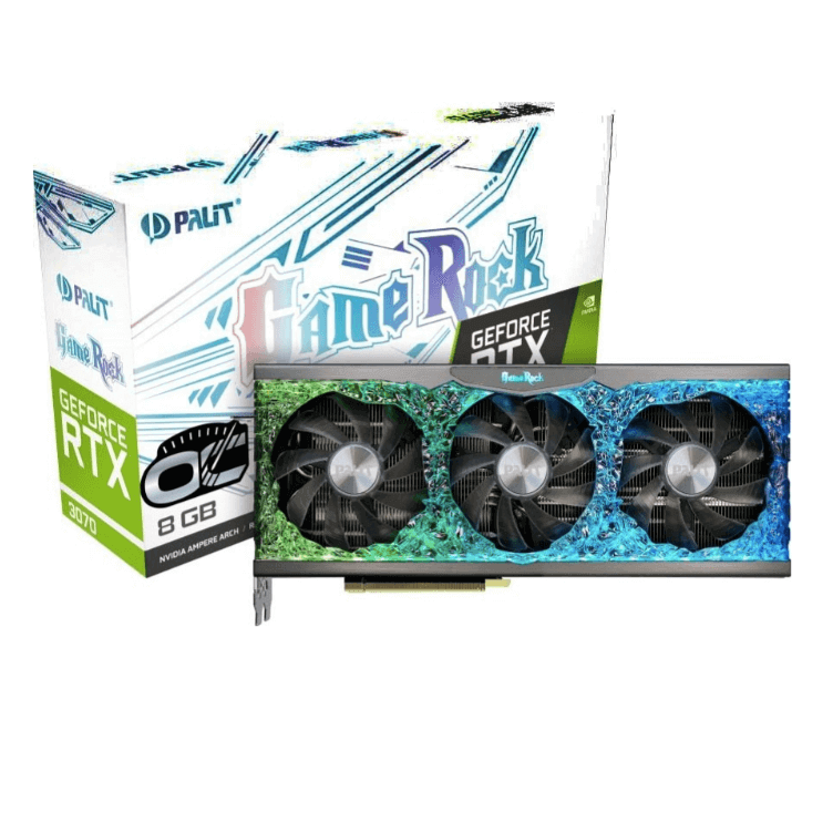 Видеокарта Palit GeForce RTX 3070 GameRock OC 8 Гб NE63070H19P2-1040G - фото