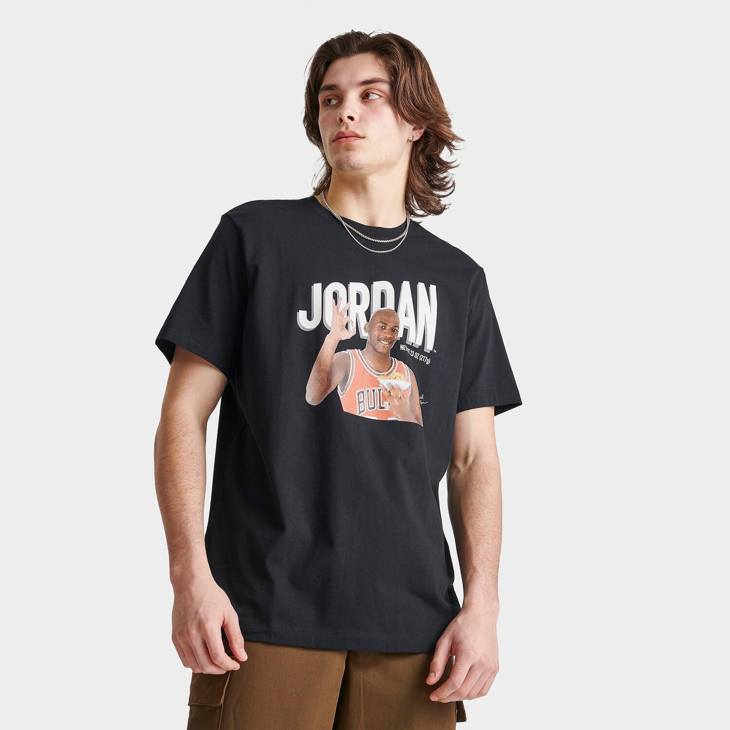 

Мужская футболка с графическим принтом Jordan Flight MVP Cereal, черный