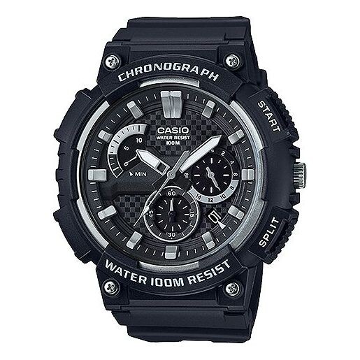 Часы CASIO Classical Waterproof Sports Men Mens Black Analog, черный