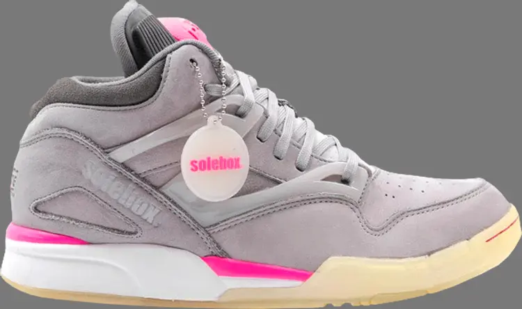 

Кроссовки solebox x pump omni lite 'grey pink' Reebok, серый