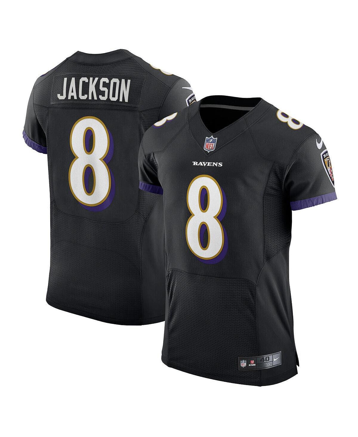 

Мужская футболка lamar jackson black baltimore ravens alternate vapor elite player jersey Nike, черный