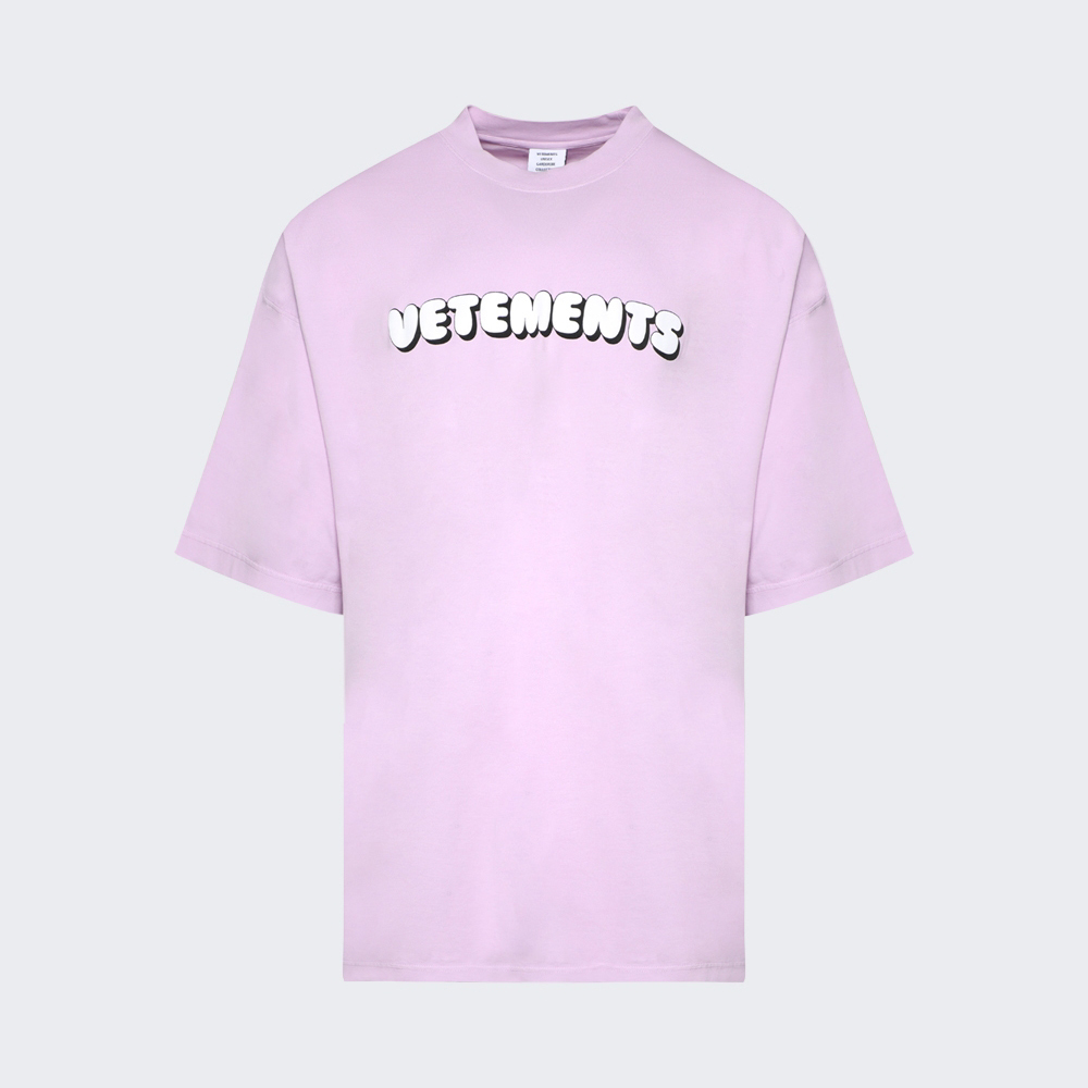 цена Футболка Vetements Bubble Gum Logo, розовый