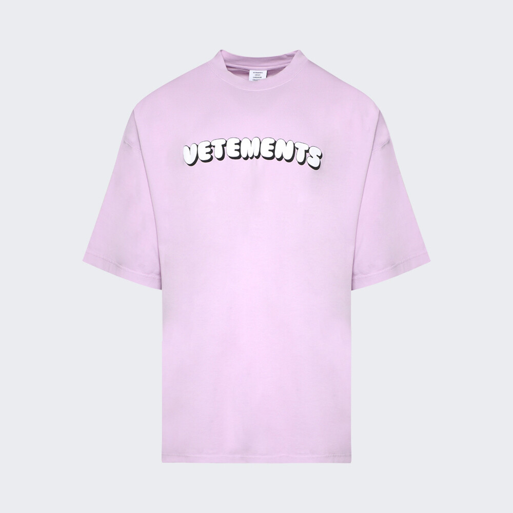 

Футболка Vetements Bubble Gum Logo, розовый