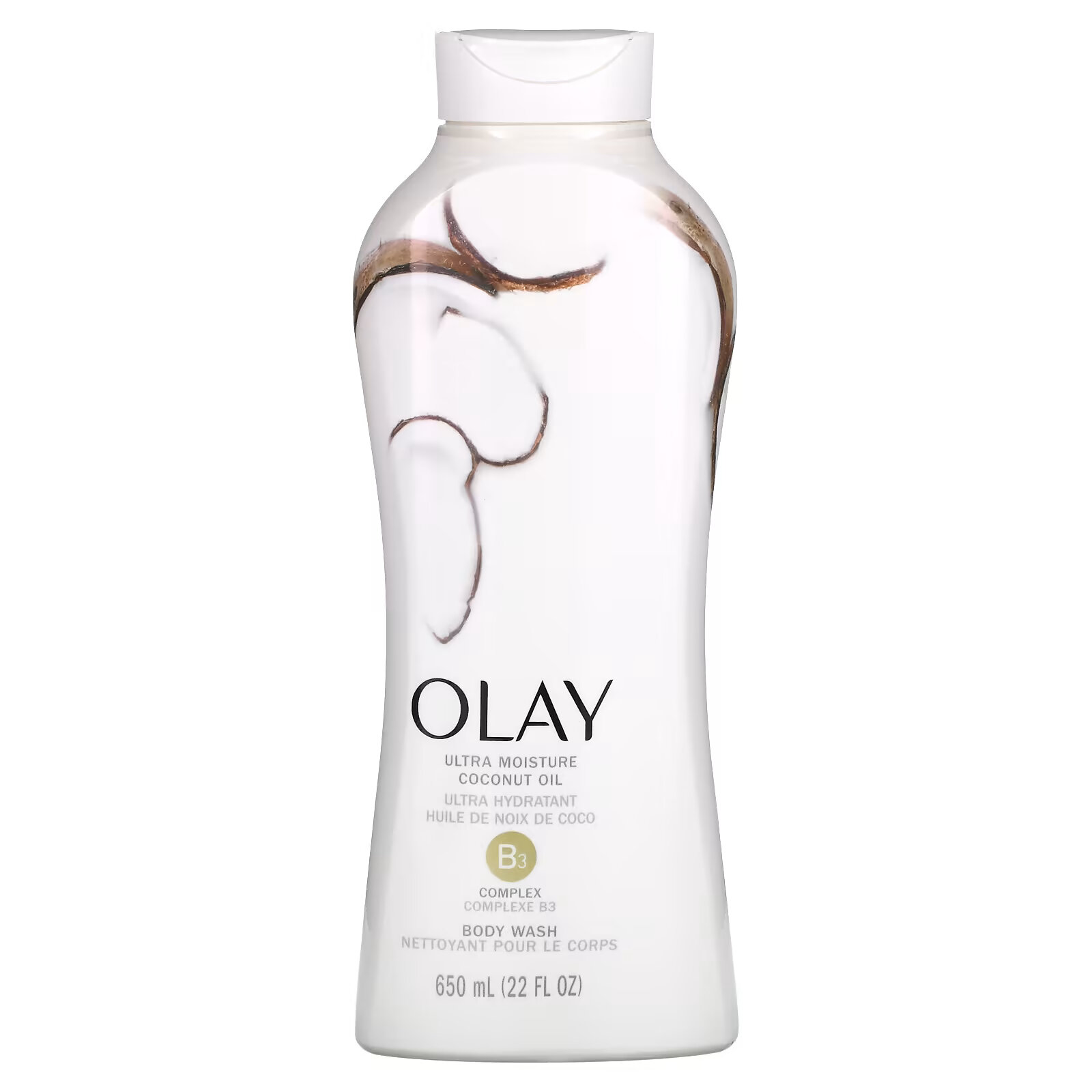 Olay, Интенсивно увлажняющий гель для душа, кокосовый оазис, 650 мл (22 жидк. унции) olay антивозрастное гель для душа с витамином е 650 мл 22 жидк унции
