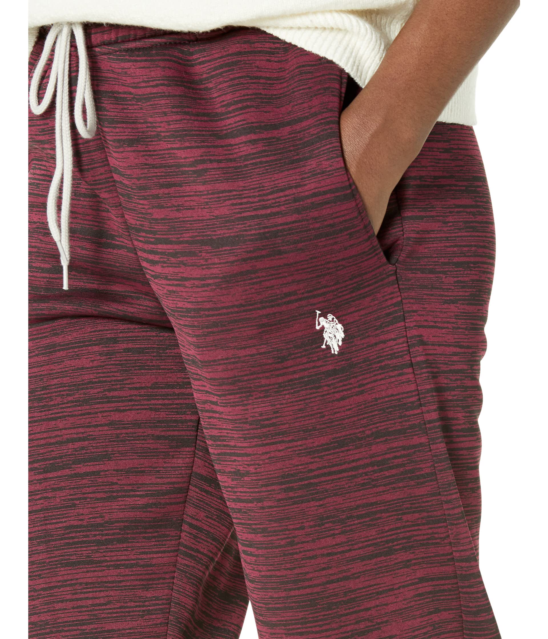 U.S. POLO ASSN. Space Dye Active Fleece Joggers