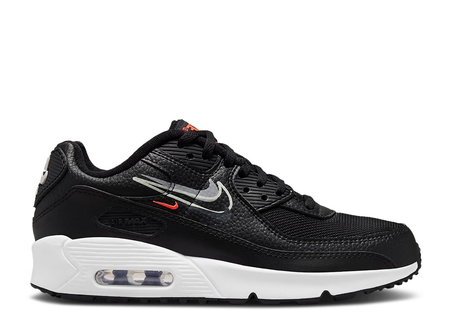 

Кроссовки Nike Air Max 90 Gs 'Black Bright Crimson', черный