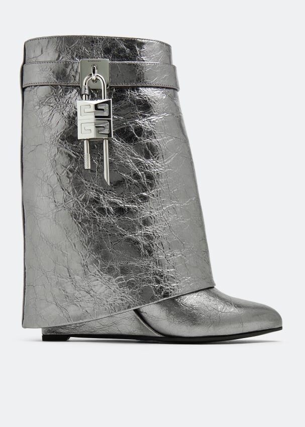 

Ботинки GIVENCHY Shark Lock ankle boots, серый